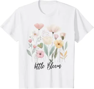 Kids "Little Bloom" Boho, Floral Wildflower T-Shirt
