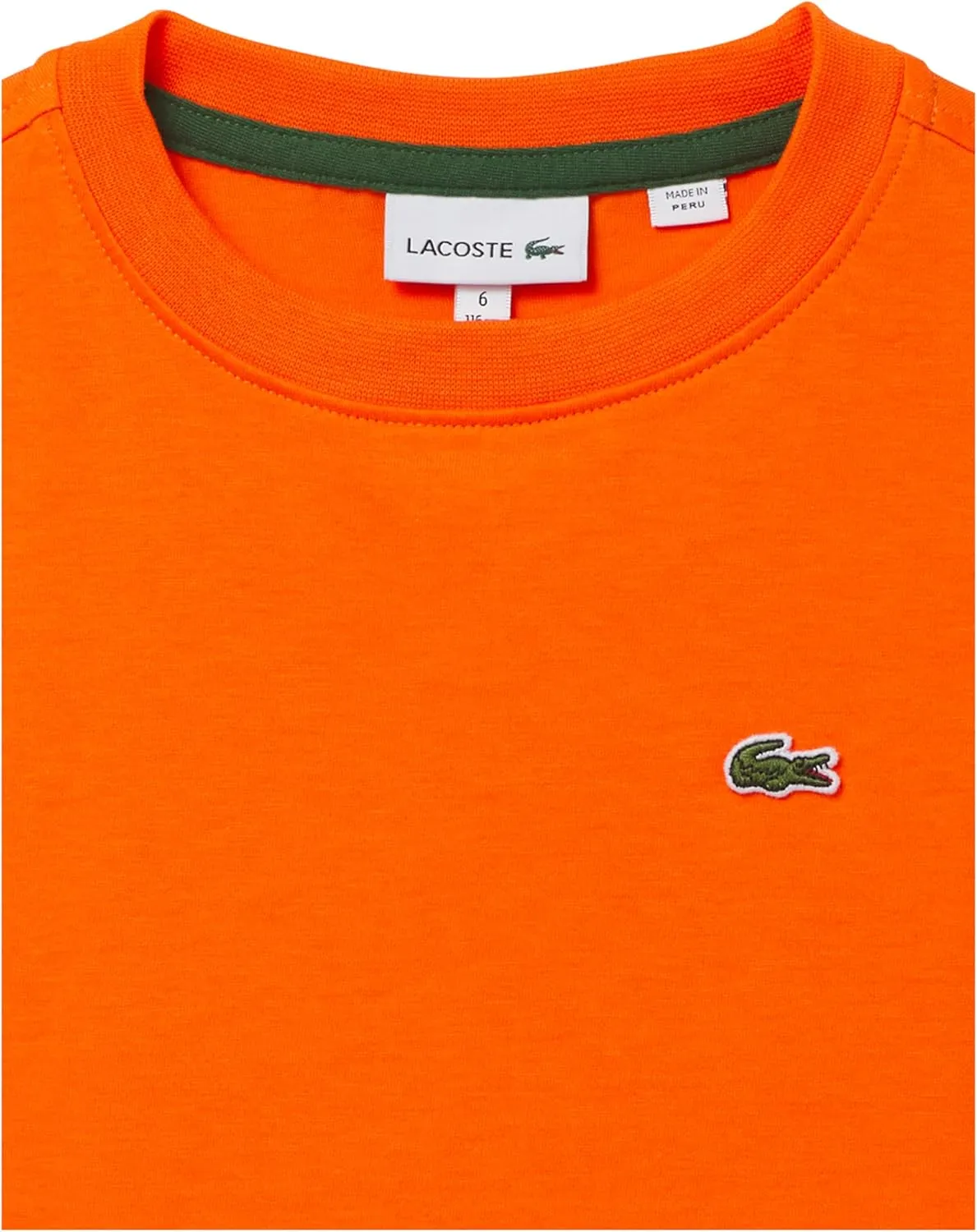 Lacoste Little Kid Plain Cotton Jersey T-Shirt