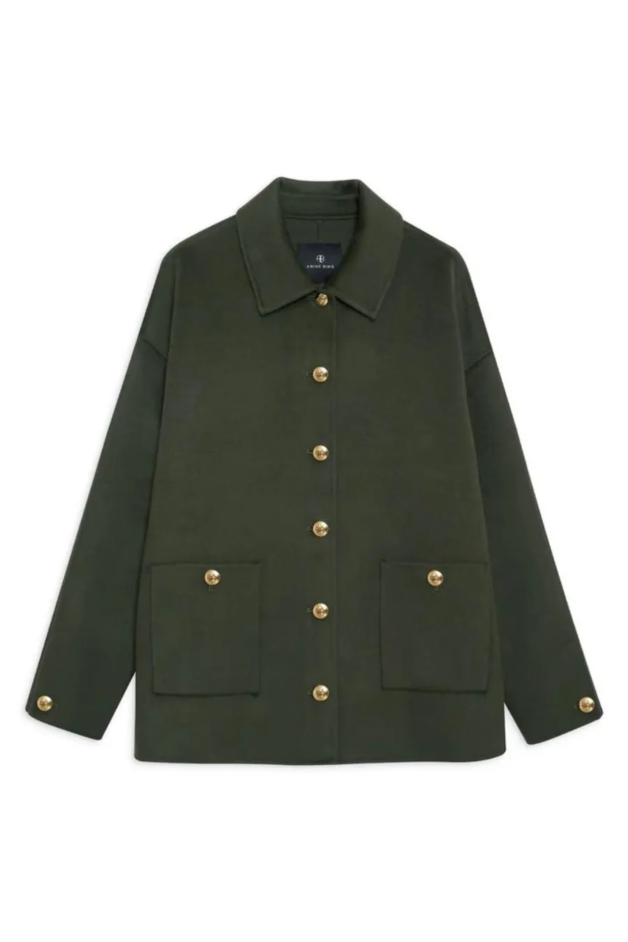 Luca Jacket Cashmere Blend Olive