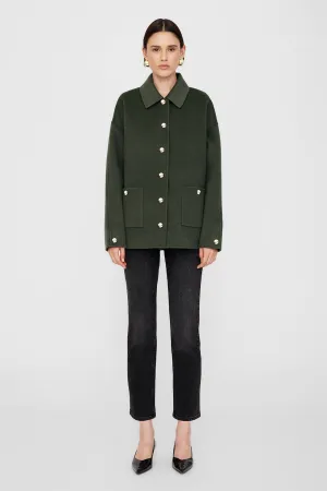 Luca Jacket Cashmere Blend Olive