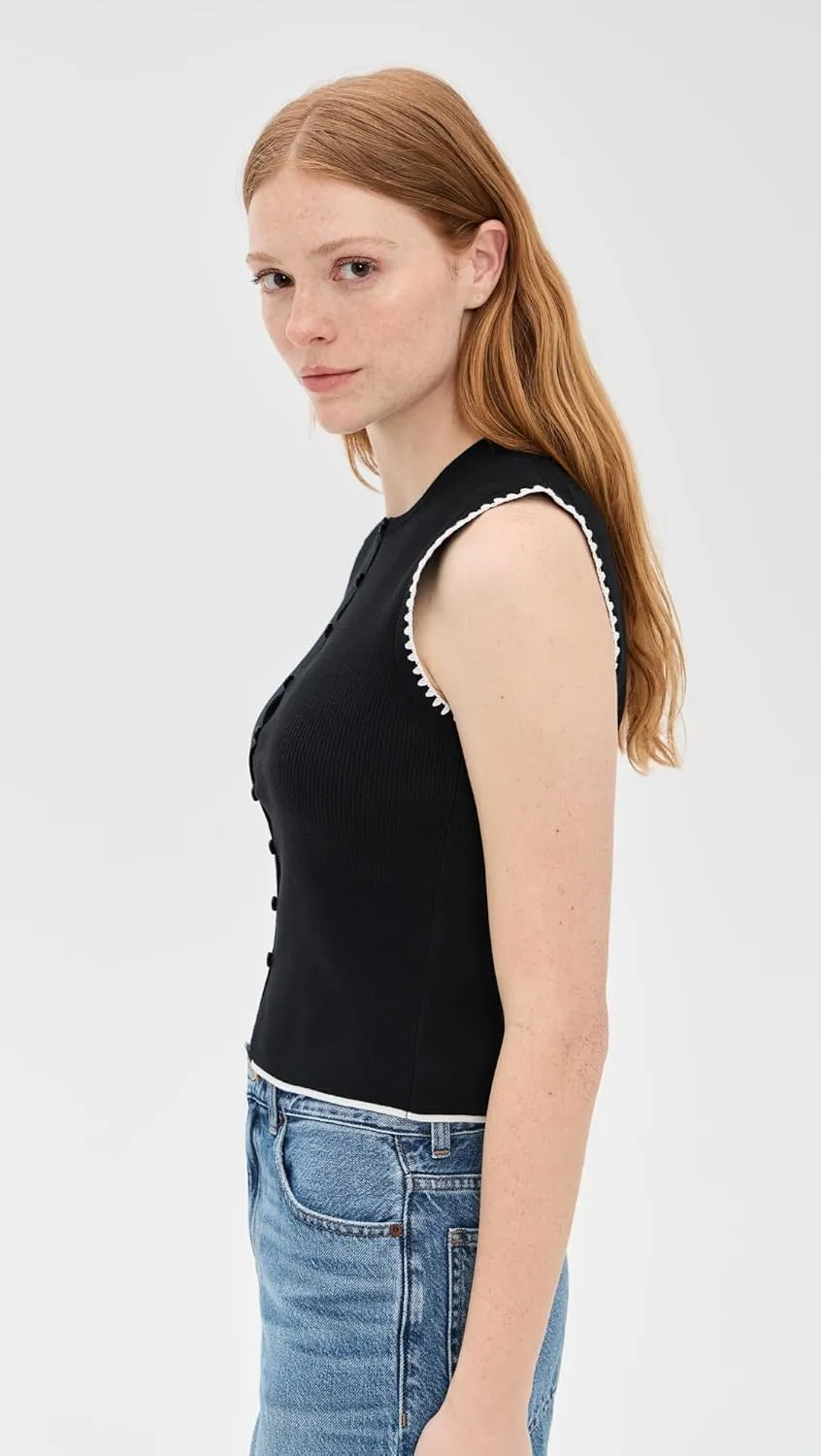 Madewell Women's Blanket Stitch Crewneck Sweater Tank