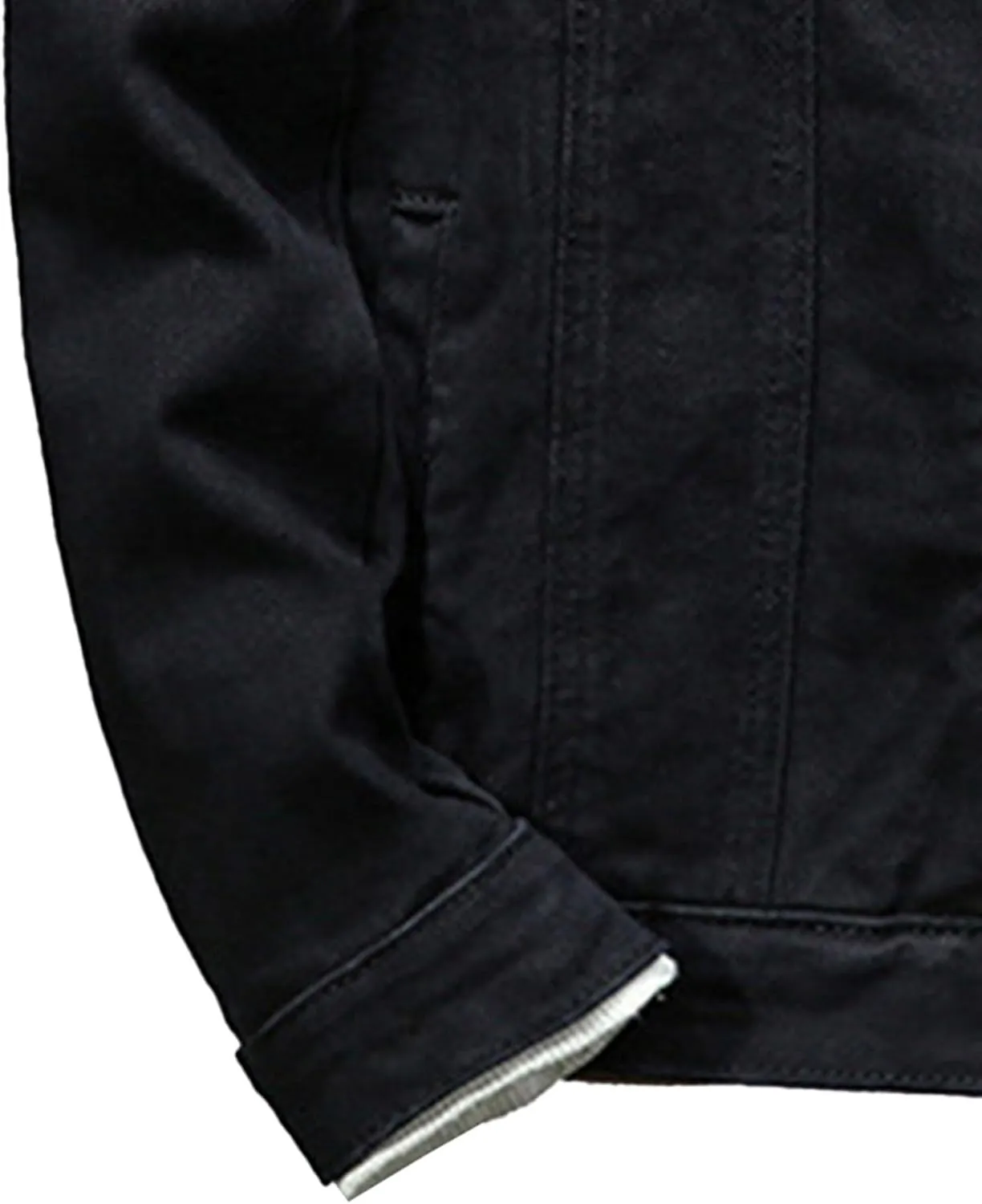 Maiyifu-GJ Mens Distressed Denim Jacket Casual Slim Fit Jean Jacket Button Front Washed Jean Trucker Jacket