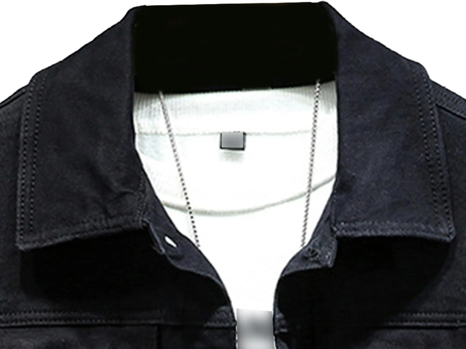 Maiyifu-GJ Mens Distressed Denim Jacket Casual Slim Fit Jean Jacket Button Front Washed Jean Trucker Jacket