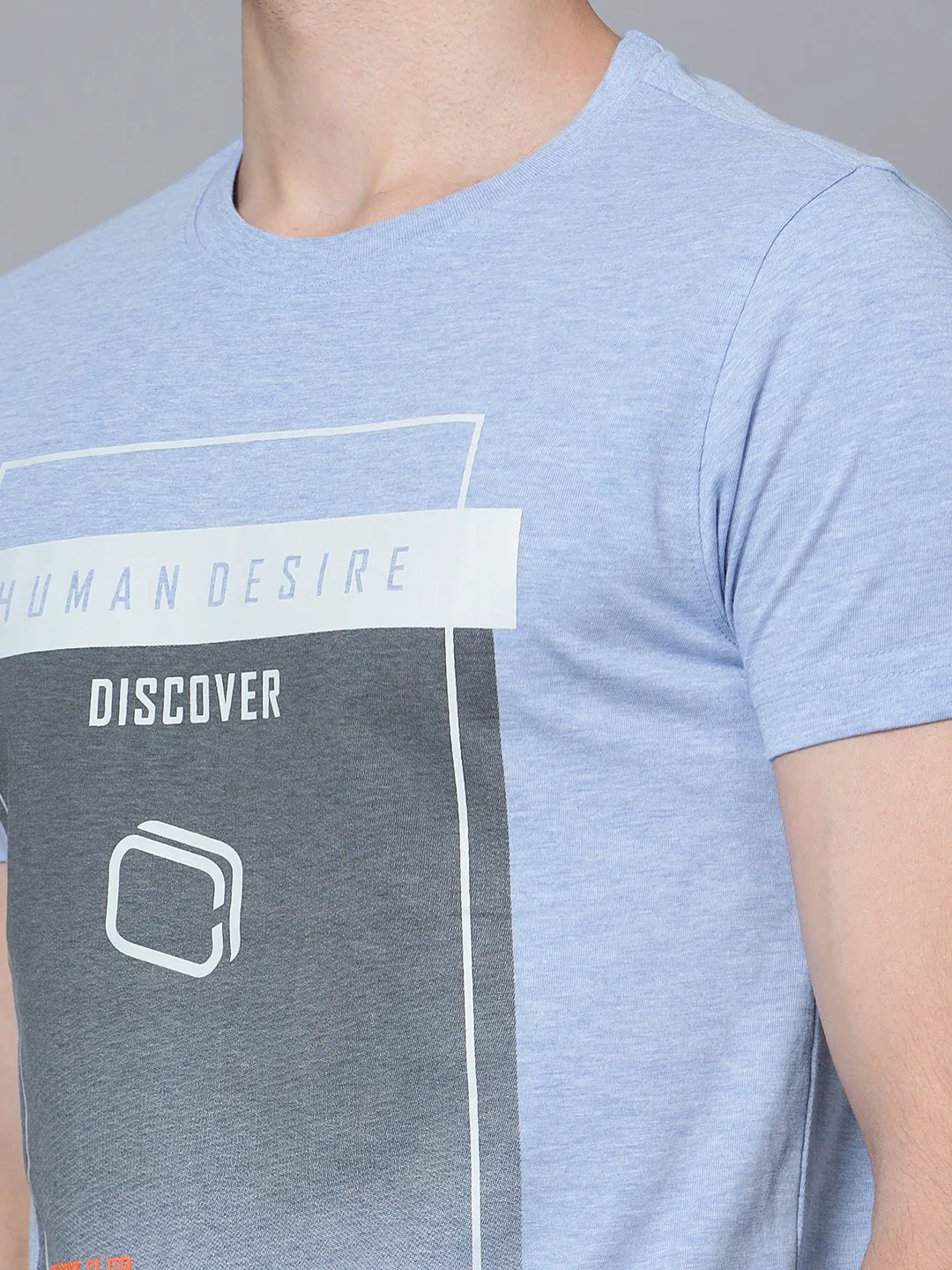 Men Sky Mélange T-Shirt