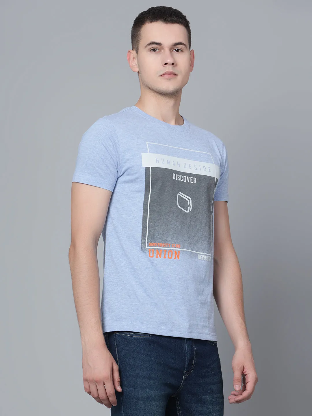 Men Sky Mélange T-Shirt