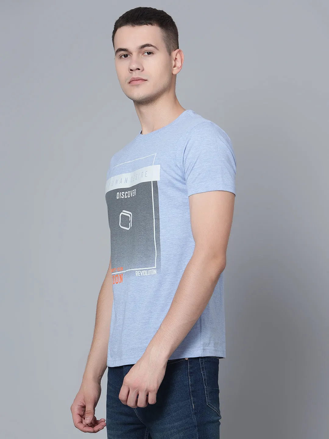 Men Sky Mélange T-Shirt