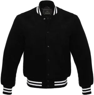 Men's Classic All Wool Varsity Jacket Baseball Style Premium Quality Winter Jacket