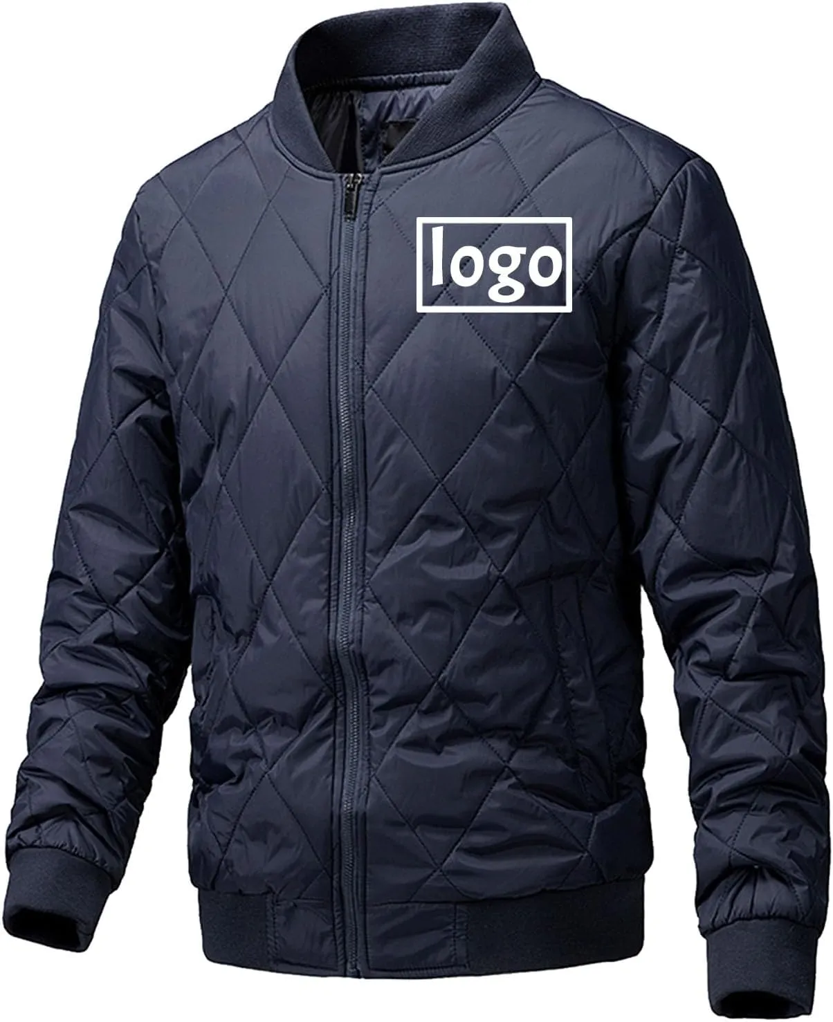Mens Down Jacket Custom Lightweight Jackets Add Logo Name Design Personalized Cotton Puffer Coat