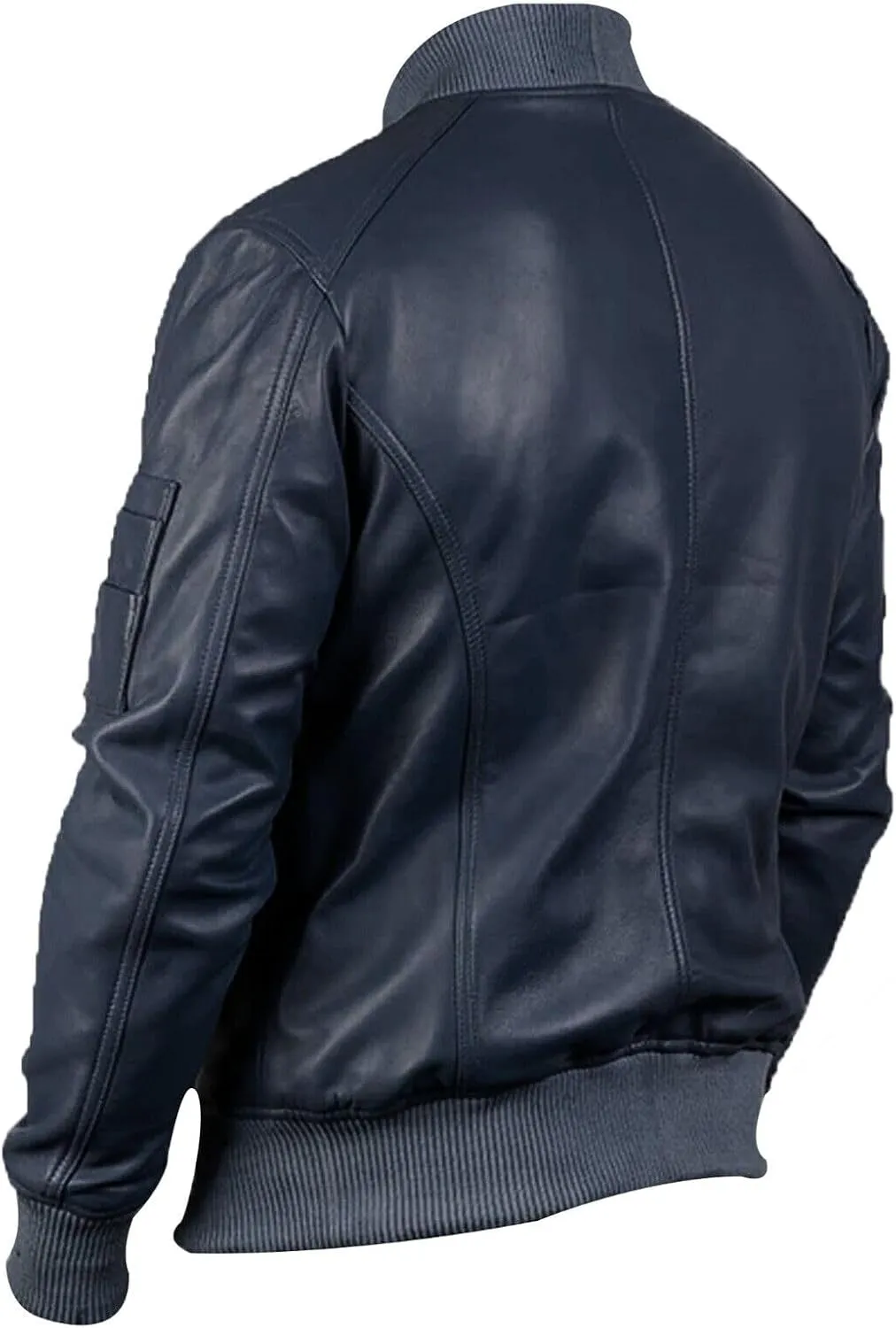 Mens Genuine Lambskin Leather Biker Jacket Vintage Cafe Racer Real Motorcycle Jackets