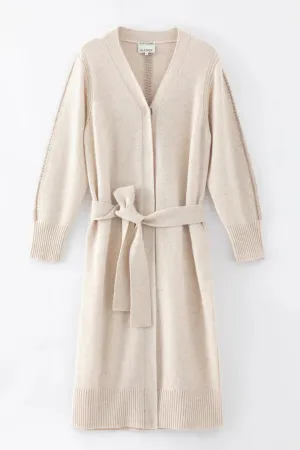 N168W Cashmere Blend Long Cardigan Shell