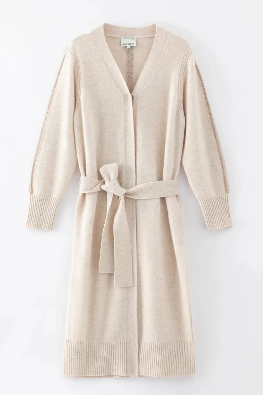 N168W Cashmere Blend Long Cardigan Shell