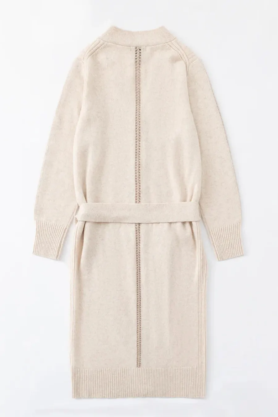 N168W Cashmere Blend Long Cardigan Shell