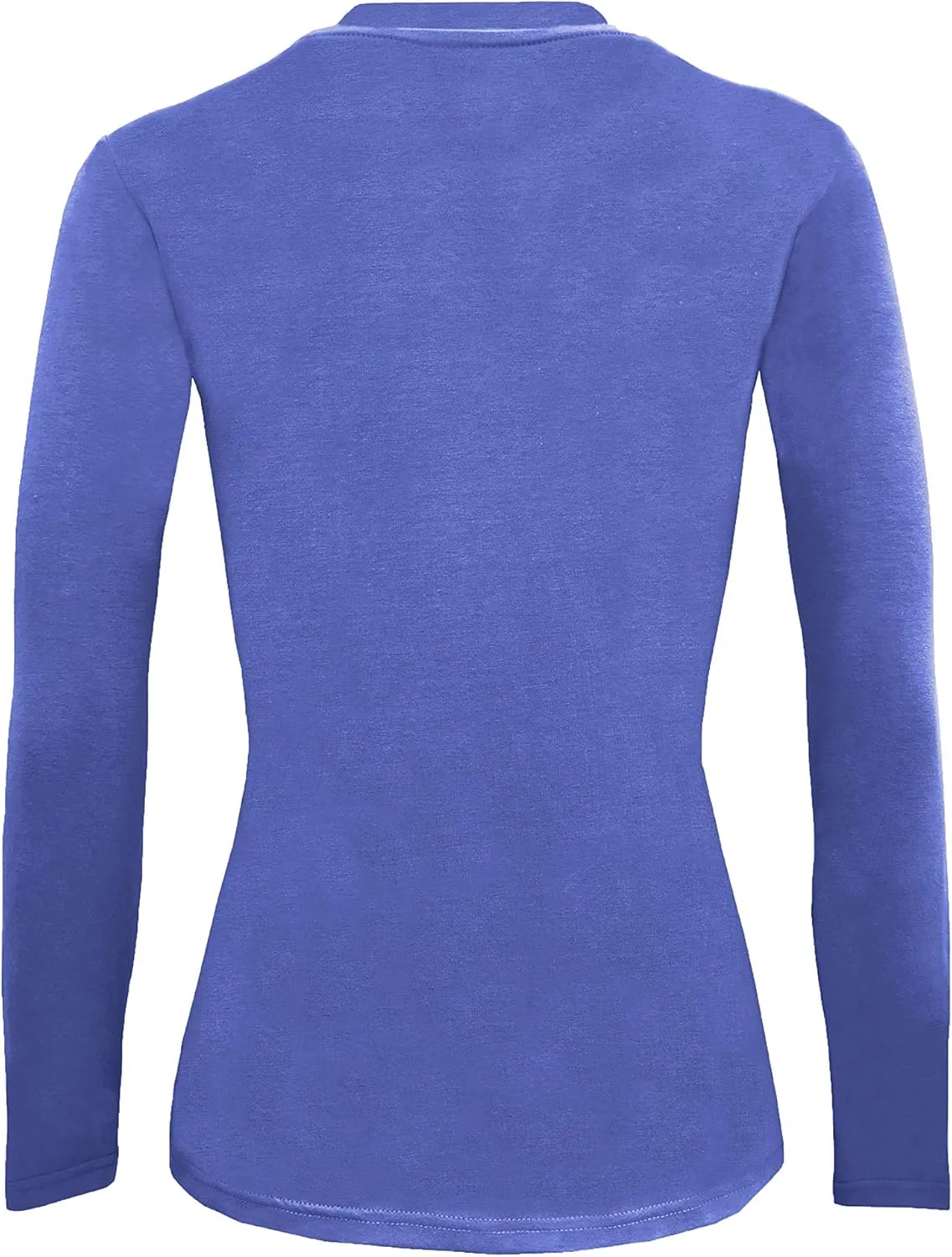 Natural Uniforms Women's Under Scrub Tee Crew Neck Long Sleeve T-Shirt-5-Pack