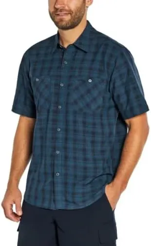 Orvis Mens Short Sleeve Shirts Casual - Woven Shirt Men with Chest Pockets - Button Down Shirts Collared
