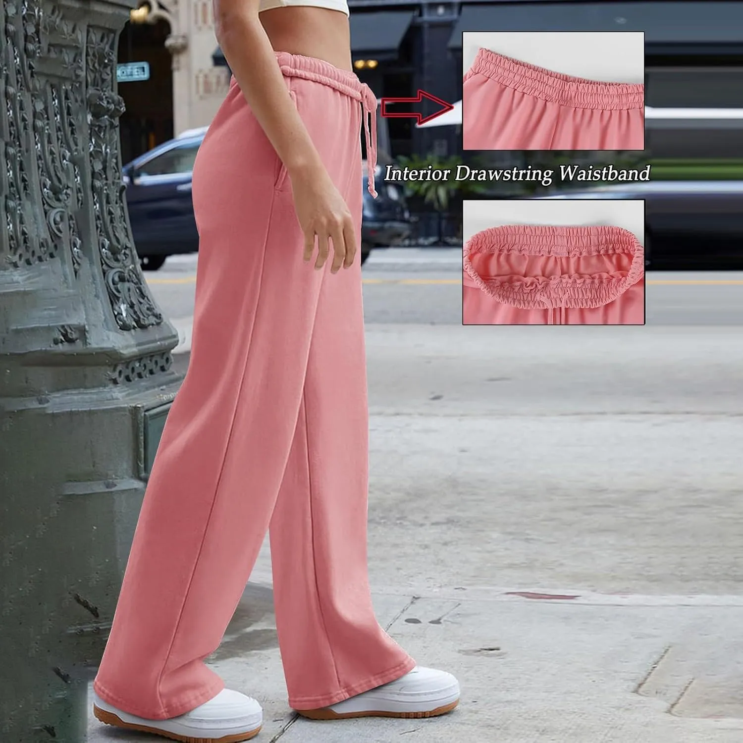 Pants for Women Casual Sweatpants Yoga Pants High Waisted Wide Leg Athletic