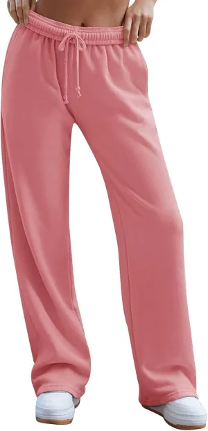 Pants for Women Casual Sweatpants Yoga Pants High Waisted Wide Leg Athletic