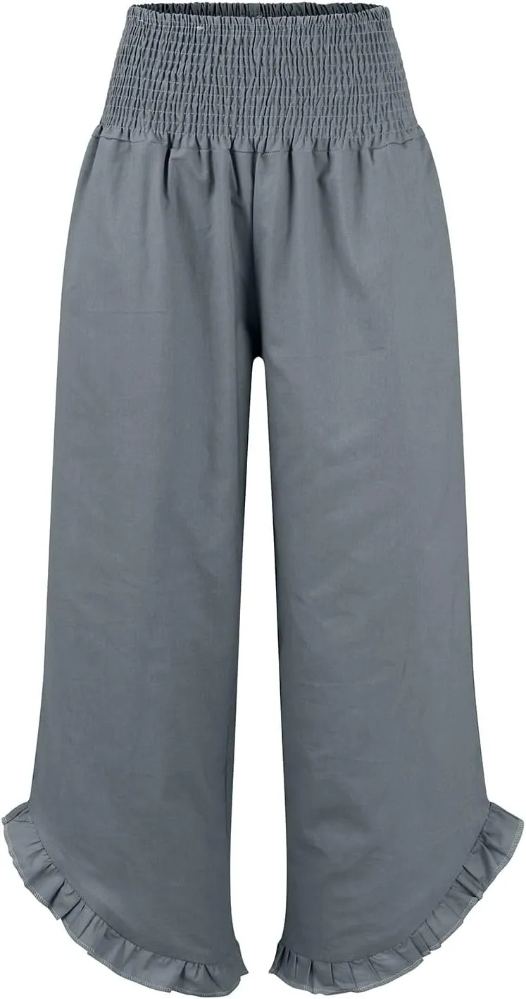 Pants for Women, Straight Leg Pants Wide High Waisted Summer Casual Baggy