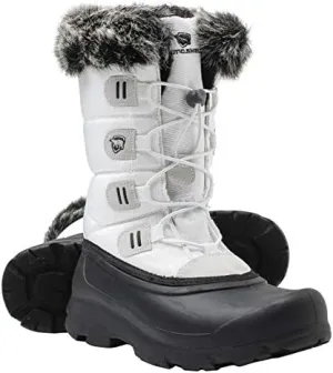 Polar Fur Accented Womens Winter Boots for Women with Heat Retain Technology - Warm Waterproof Insulated Snow Boots Rated to -20 F