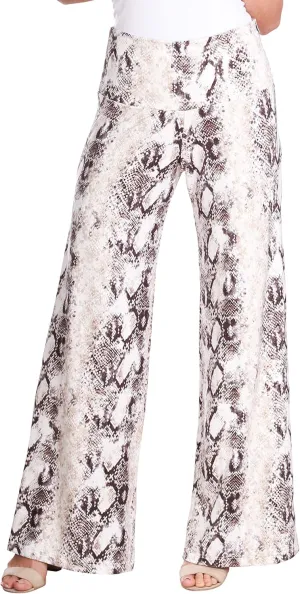 Popana Palazzo Pants for Women Casual Summer Wide Leg Beach Pants Plus Size Made in USA