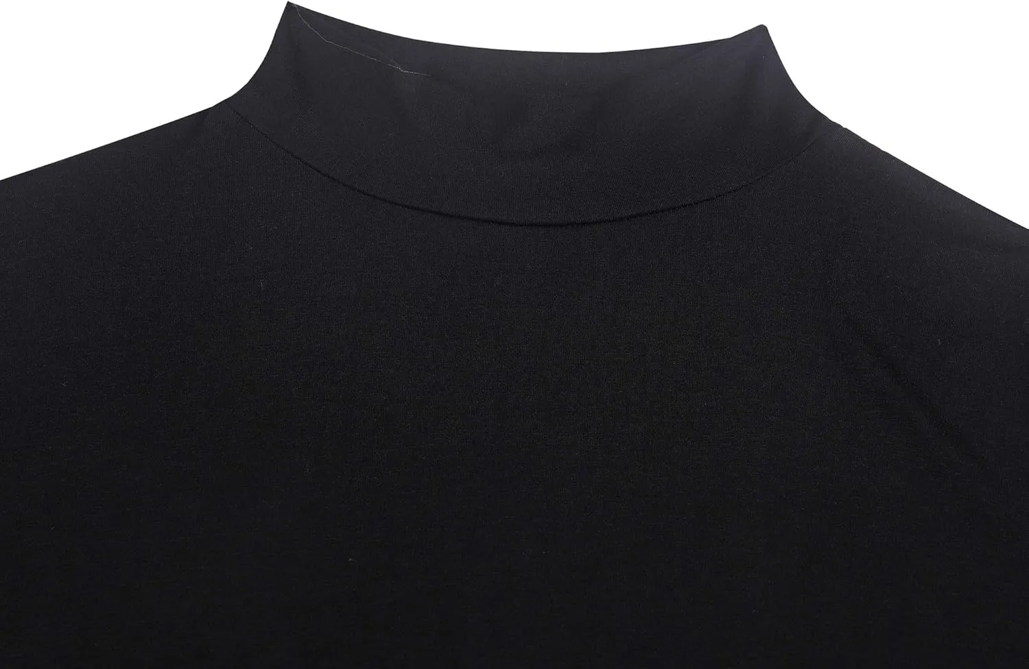 Poriff Men's Casual Mock Neck Tops Long Sleeve Slim Fit Turtleneck Pullover Sweaters
