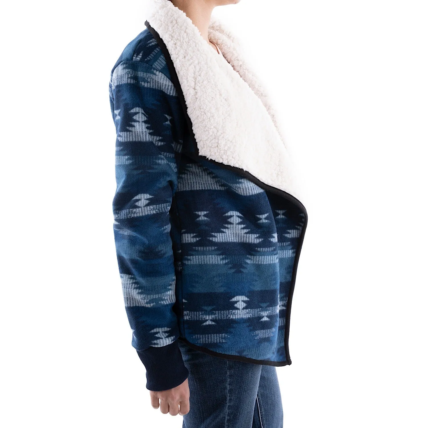 Pure Western Women's Canyon Waterfall Jacket-Blue/Multi