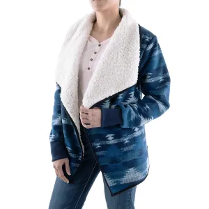 Pure Western Women's Canyon Waterfall Jacket-Blue/Multi