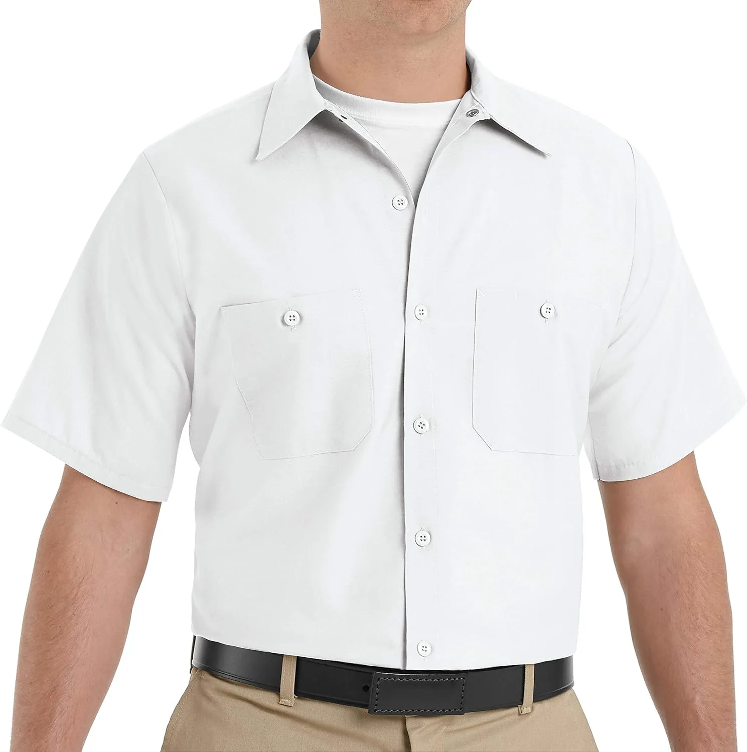 Red Kap Men's Industrial Work Shirt, Regular Fit, Short Sleeve