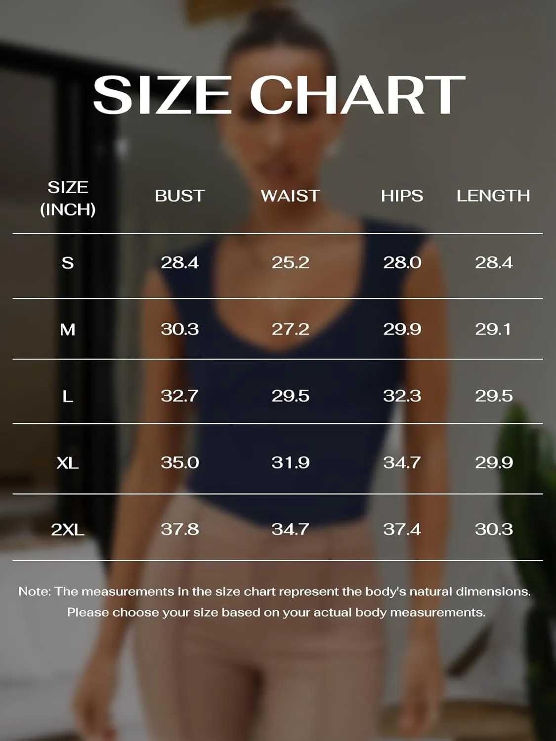 REORIA Butsmooth Women's Trendy Sexy Casual V Neck Double Lined Sleeveless Slimming Going Out Tank Top Bodysuits