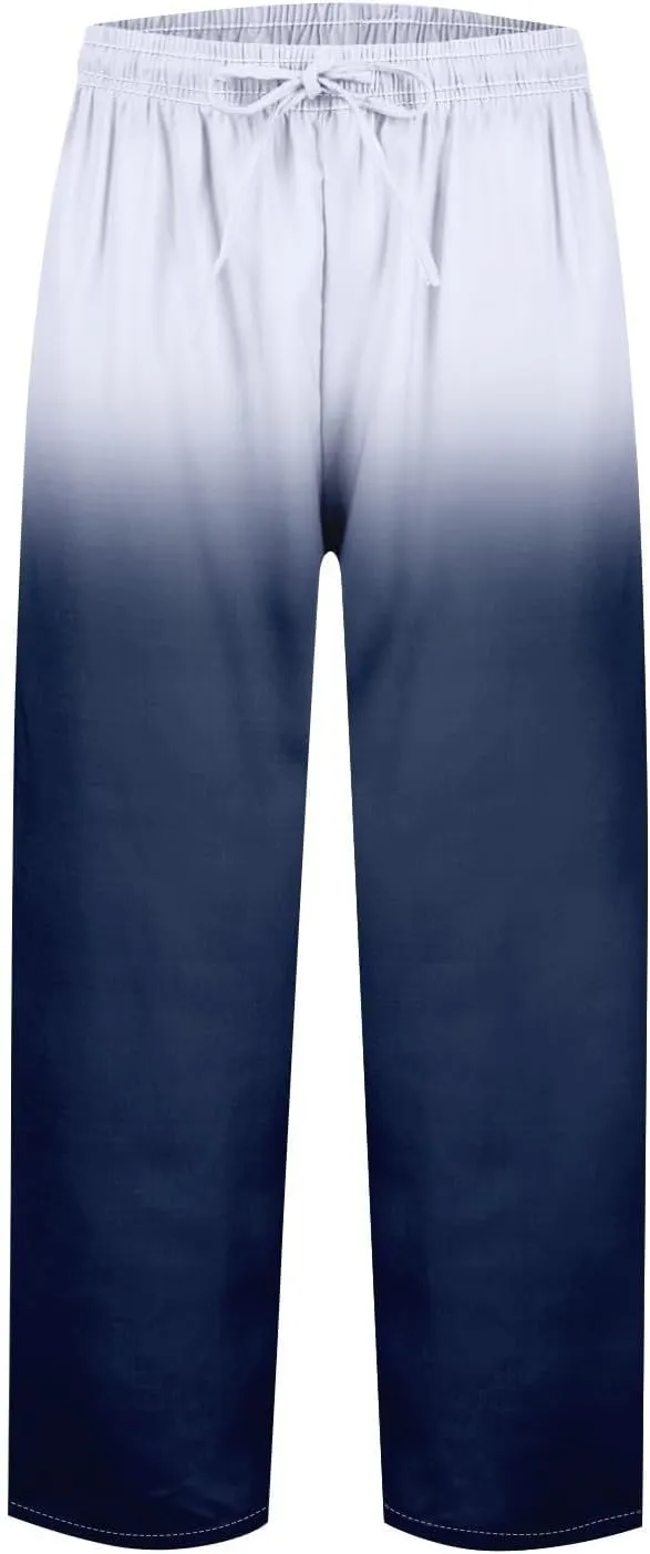Resort Wear for Women 2025 Cotton Linen Elastic Seven Pants Beach Casual Pants Linen Casual Beach Long Pants