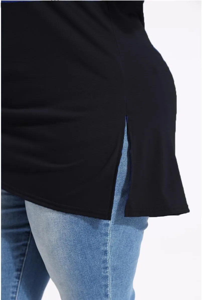 RITERA Plus Size Tops for Women Oversized Summer Basic V Neck Short Sleeve Henley Shirt Casual Tunic Shirts XL-5XL