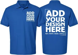shop4ever Personalized Custom Design Your Own Polo Shirt