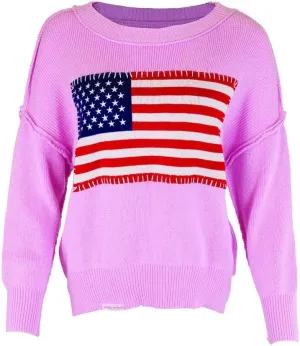 Simply Southern USA American Flag Sweater