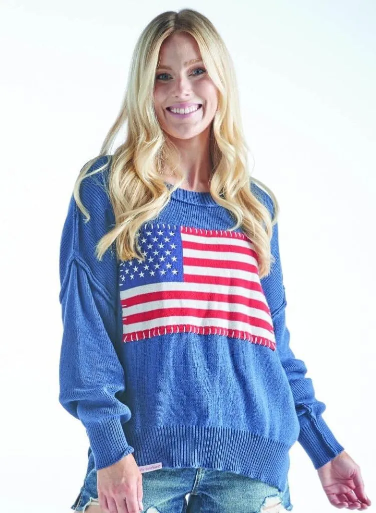 Simply Southern USA American Flag Sweater