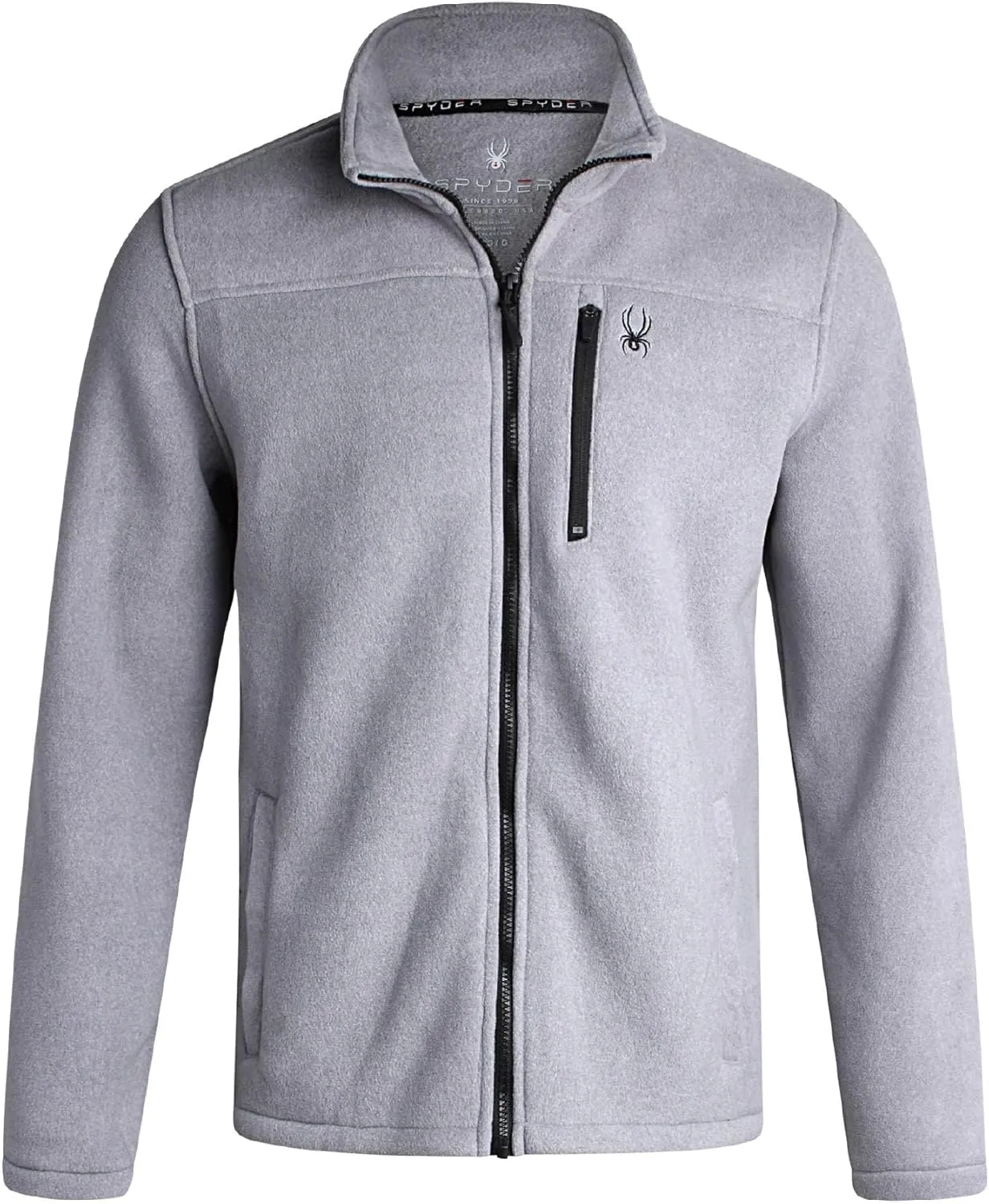 Spyder Mens Fleece Jacket - Soft and Warm Sherpa Bonded Full Zip Up Midweight Outerwear Jackets for Men with UPF30  (S-XXL)