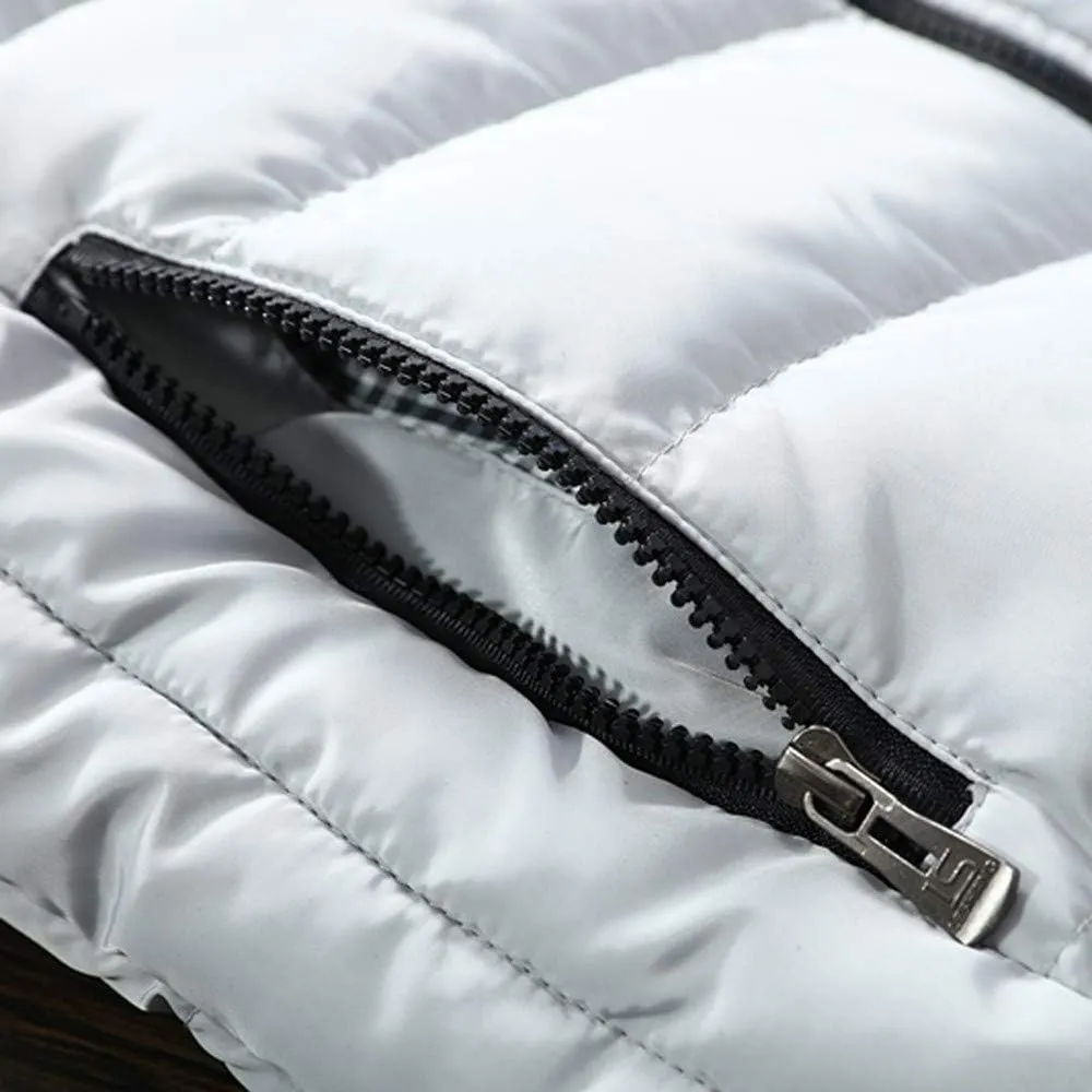 SSDXY Men's Padded Cotton Blend Autumn Winter Warm Vest Coat Tops Jacket Casual Loose Sleeveless Solid Slim Warm Outwear