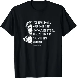 Stoicism Stoic Philosophy Quotes Marcus Aurelius T-Shirt