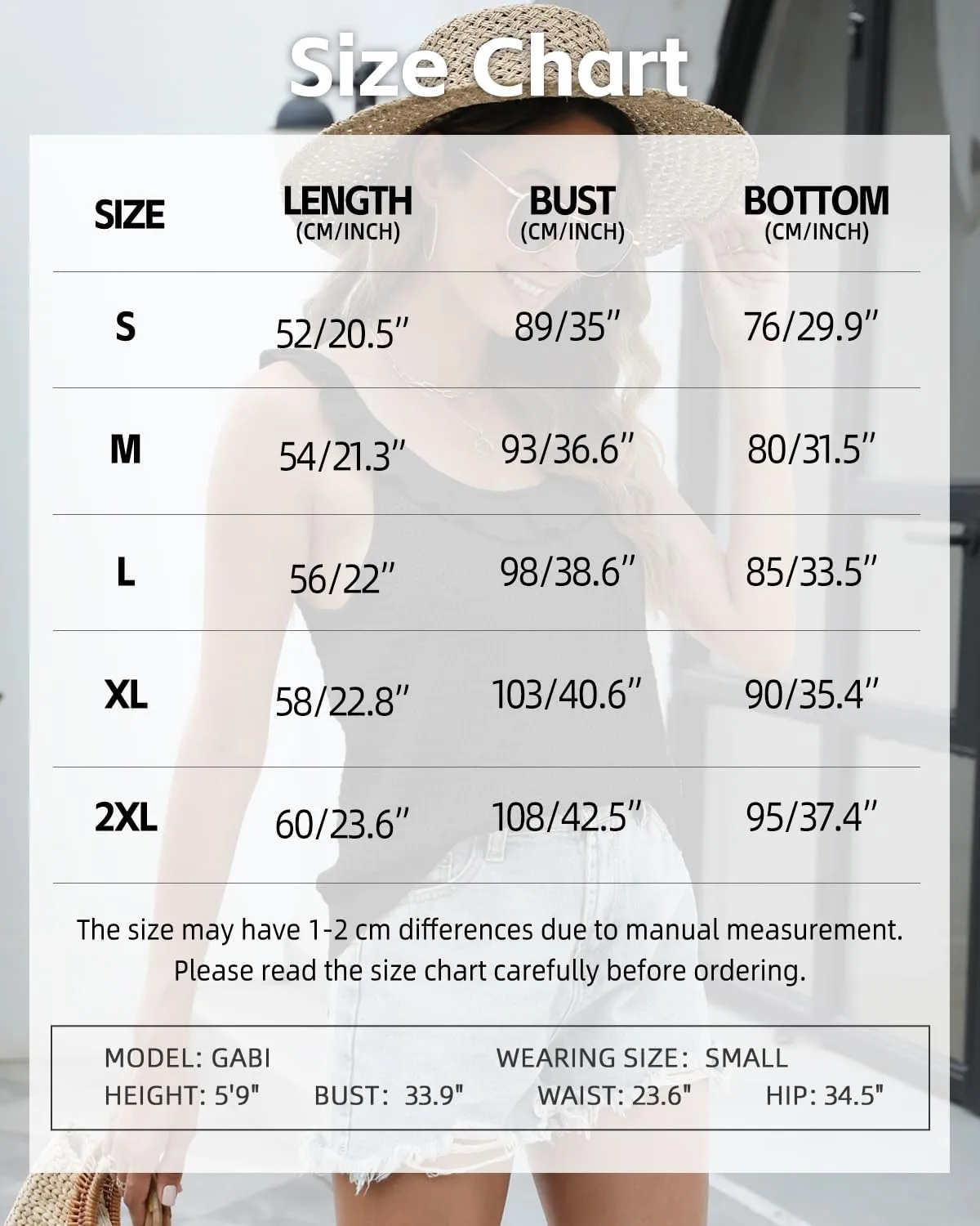 Tanou Women's Ruffled Neckline Sweater Vests Hollow Out Crochet Sleeveless Casual Knit Tank Tops