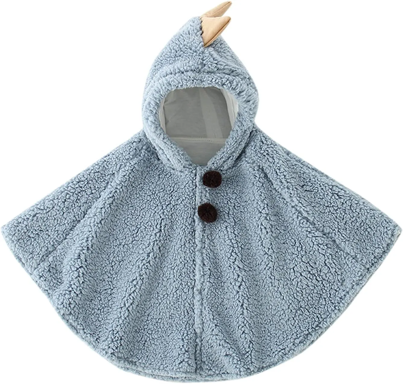 Toddler Baby Boy Girls Cute Fleece Cloak Jacket Coat Warm Winter Hooded Carseat Poncho Cape Snowsuit Outwear