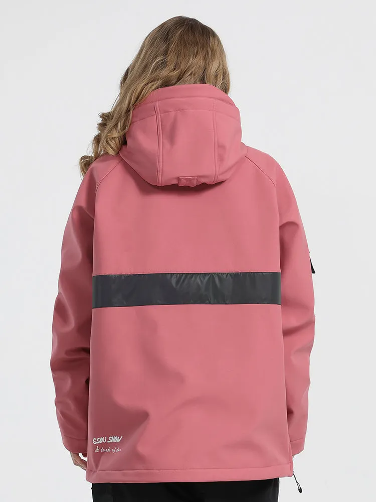 Unisex Winter 2021 Pink Waterproof Colorful Fluorescent Ski Jacket