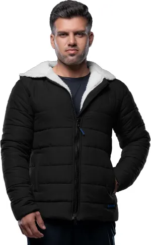 URBAN BUCK Mens Puffer Jackets Midweight Long Sleeves Windproof & Water Repellent Winter Down Recycled Bryce Men Hiking Coats