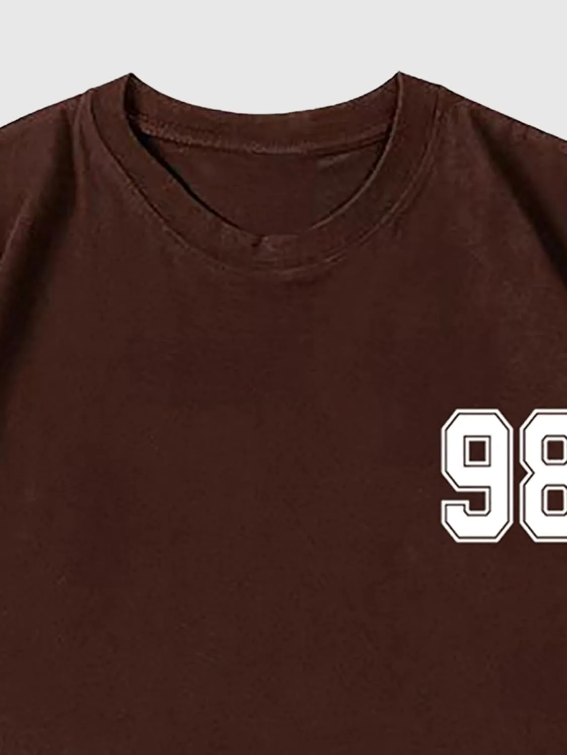 Verdusa Men's Jersey Oversized Letter Graphic T Shirt Crew Neck Drop Shoulder Short Sleeve Tee Tops