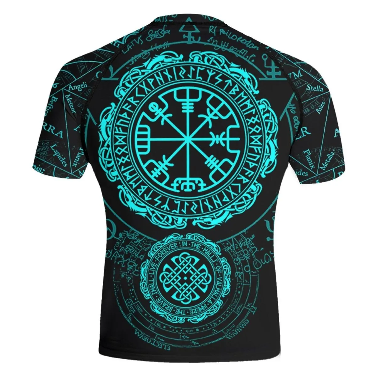Viking Valhalla Logo Short Sleeve Rash Guard