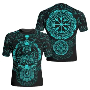 Viking Valhalla Logo Short Sleeve Rash Guard