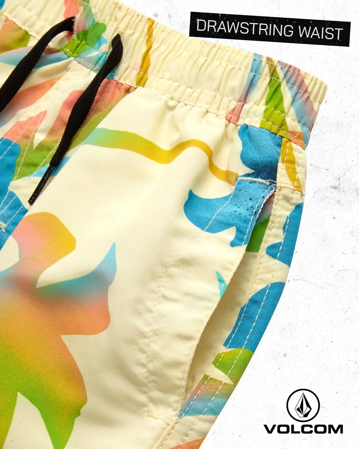 Volcom Baby Boys Swim Set - 2 Piece Short Sleeve Swim Shirt Graphic Tees & Board Shorts, Infant Toddler Little Boys Swimsuit