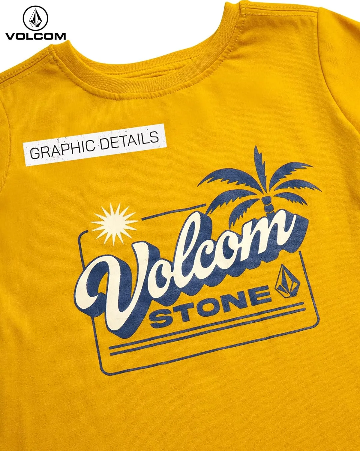 Volcom Baby Boys Swim Set - 2 Piece Short Sleeve Swim Shirt Graphic Tees & Board Shorts, Infant Toddler Little Boys Swimsuit