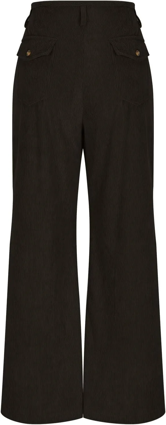 Wide Leg Palazzo Pants for Women Elastic High Waist Pleat Trousers 2025 Fashion Solid Color Baggy Flowy Summer Pants