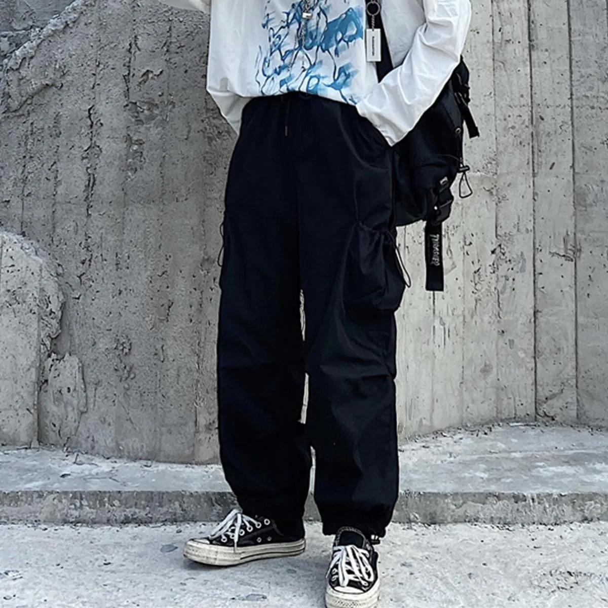 Women Joggers Goth Y2K Baggy Loose Pants Outdoor Cargo Pants Punk Streetwear