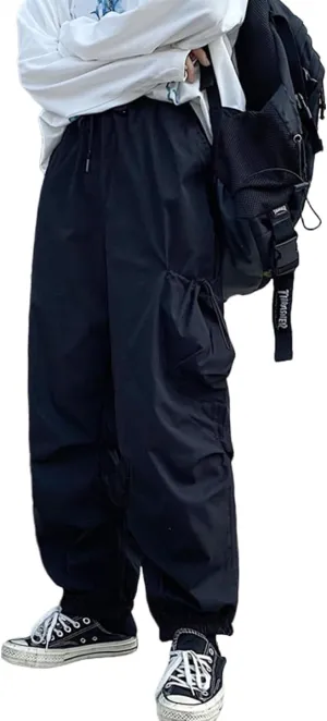 Women Joggers Goth Y2K Baggy Loose Pants Outdoor Cargo Pants Punk Streetwear