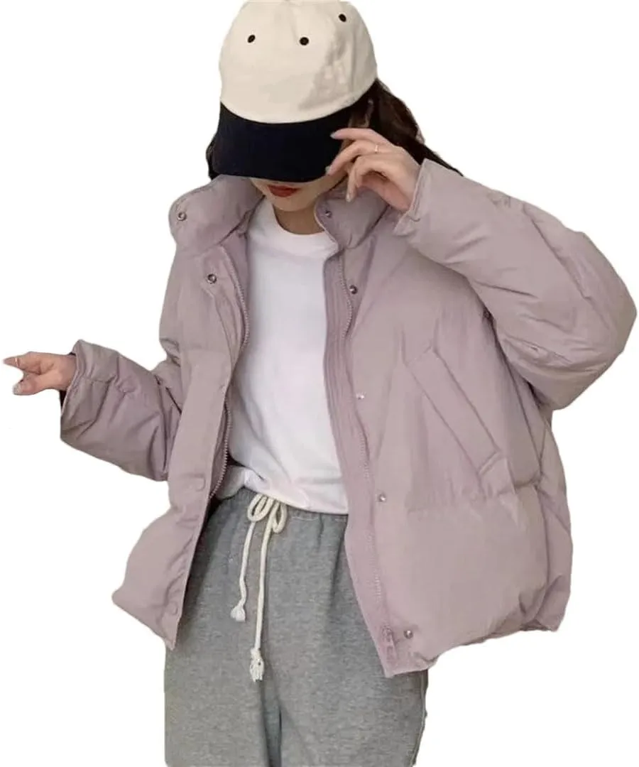 Women Parkas Short Coats Female Parka Warm Thicken Jacket Loose Cotton Padded Outwear