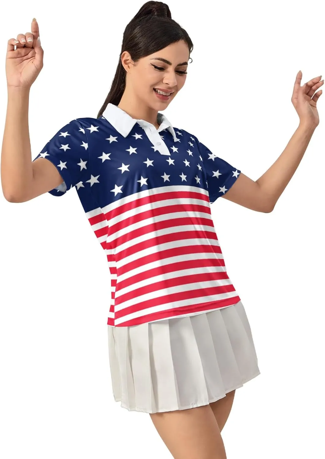 Women's Golf Shirt Moisture Wicking Quick Dry Polo Shirts Golf Outfits Golfer Gifts Ladies Polo Shirts